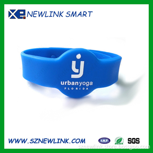 Waterproof MF classic 1K NFC RFID Silicone Wristband